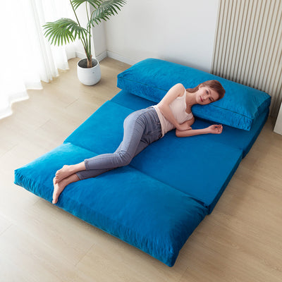 floor sofa bed#color_blue