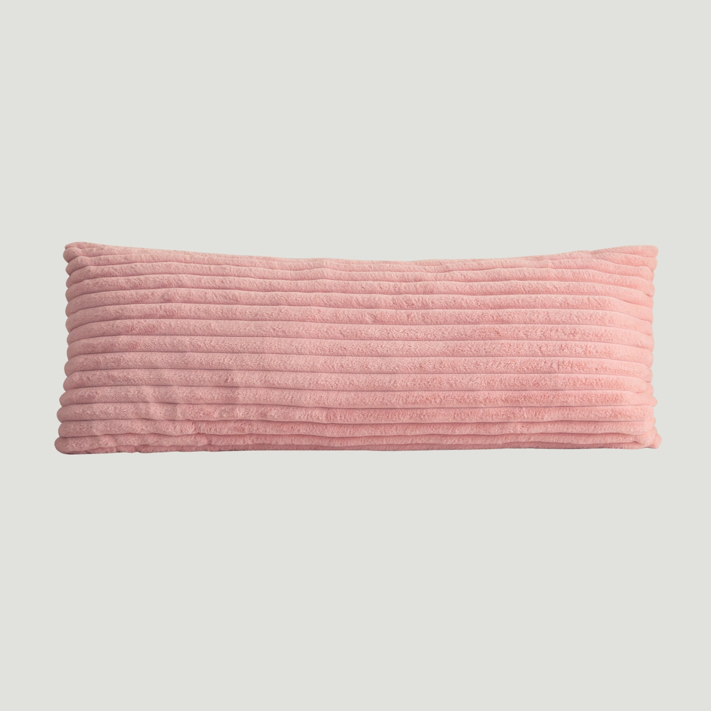 MAXYOYO Body Pillow - Ultra Striped Faux Fur Long Bed Pillows for Sleeping (20 x 54 Inch, Pink)