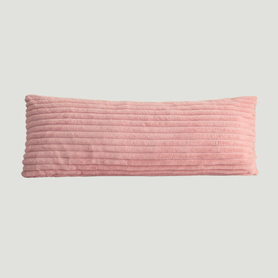 MAXYOYO Body Pillow - Ultra Striped Faux Fur Long Bed Pillows for Sleeping (20 x 54 Inch, Pink)