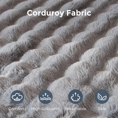 MAXYOYO Bubble 104" Modular Sectional Couch with L-Shape Chaise, Modern Boneless Couch for Living Room, Sofa in A Box