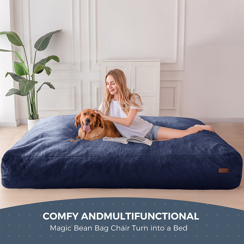 bean bag bed#color_blue