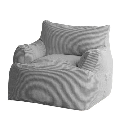 MAXYOYO Giant Bean Bag Chair, Stuffed Bean Bag Couch for Living Room, Grey