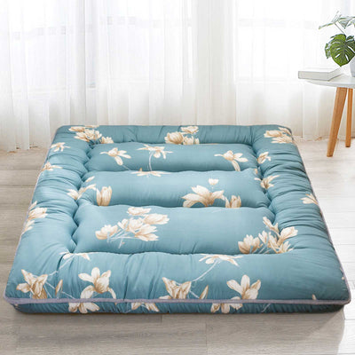 MAXYOYO floor mattress, convenient for storage of the futon mattresses，Floral Printed Rustic Style