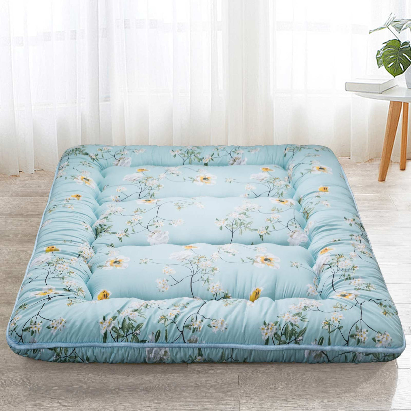 MAXYOYO Floor Mattress, Flower Printed Japanese Futon Mattress