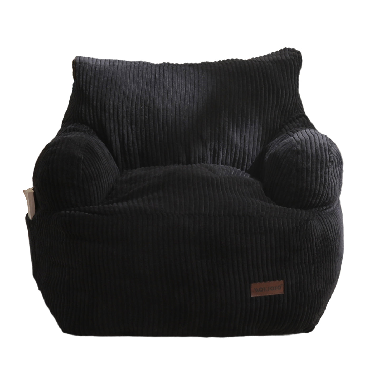 MAXYOYO Kids Bean Bag Chair, Stuffed Toddler Bean Bag Sofa with Filler Bean Bag Chair for Boys and Girls, Black