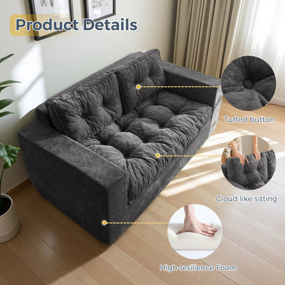 loveseat floor sofa#color_dark-grey