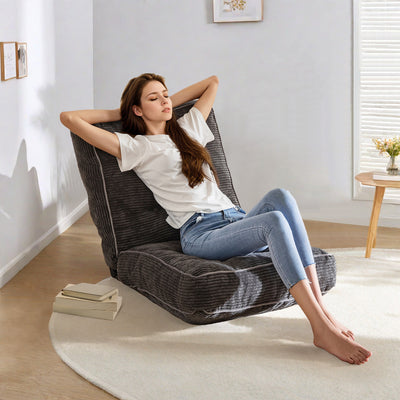 MAXYOYO Adjustable Floor Chair - Multi-Functional Chair for Gaming & Meditation, Dark Grey
