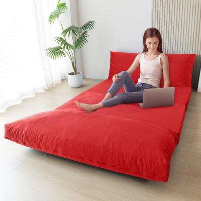 floor sofa bed#color_red