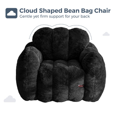 MAXYOYO Cloud Bean Bag Chair – Soft Floor Sofa for Adults, Single Floor Couch