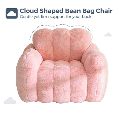 MAXYOYO Cloud Bean Bag Chair – Soft Floor Sofa for Adults, Single Floor Couch
