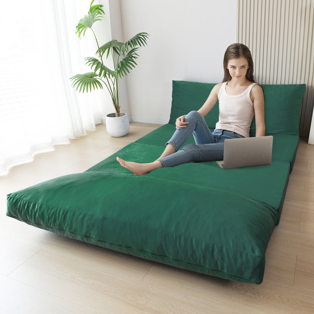 floor sofa bed#color_green
