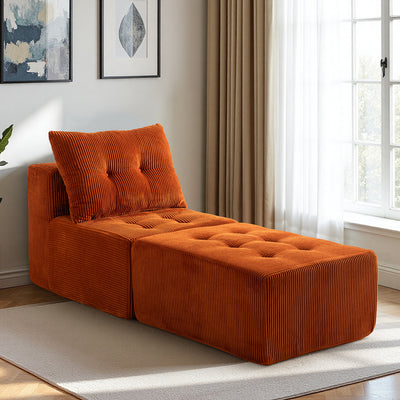 Modular Sectional Chaise Lounge #color_orange