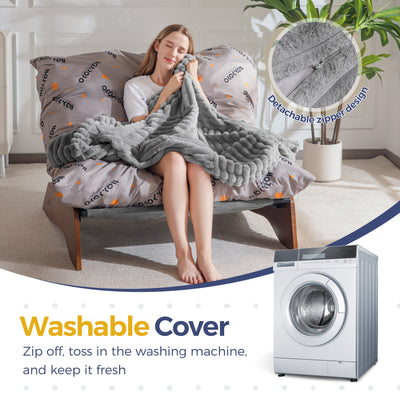 MAXYOYO Adjustable Living Room Chair, 3-Position Bean Bag Chair with Removable Cover, Upholstered Accent Chair with Frame, Soft Reclining Lounge for Bedroom, Apartment, Office