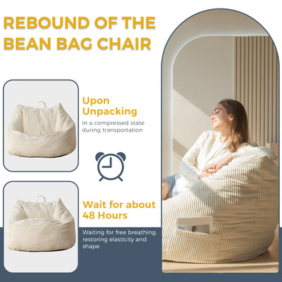 bean bag chair#color_beige