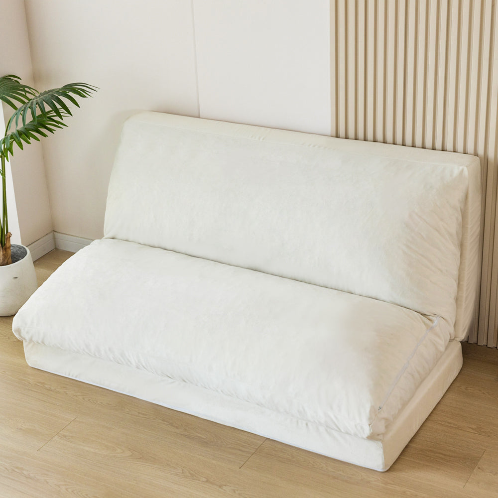 floor sofa bed#color_cream-white
