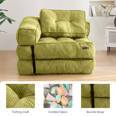 bean bag sofa bed#color_green