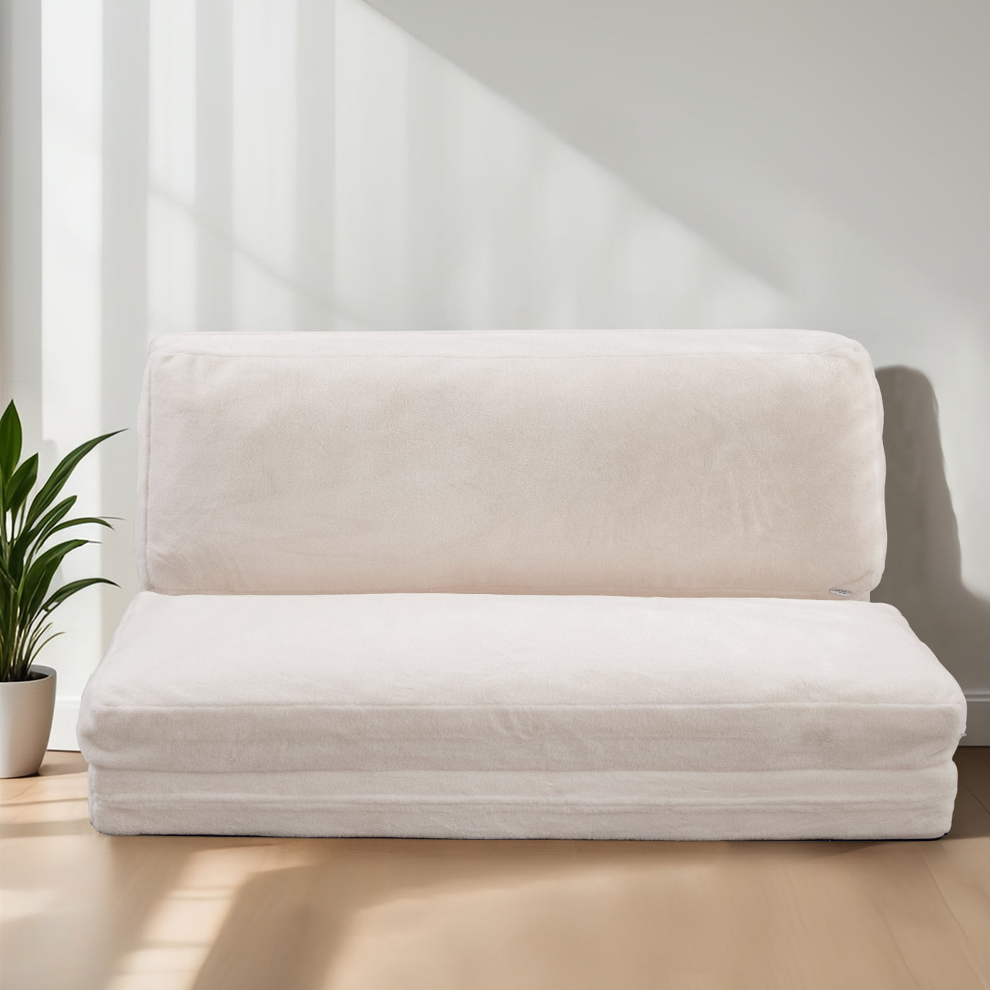 bean bag bed#color_cream-white