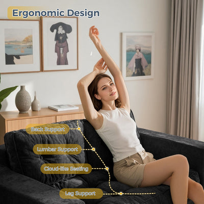 loveseat floor sofa#color_black