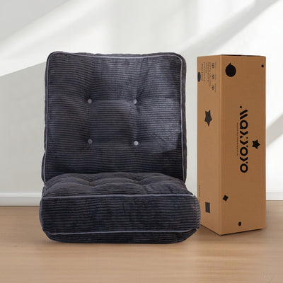 MAXYOYO Adjustable Floor Chair - Multi-Functional Chair for Gaming & Meditation, Dark Grey