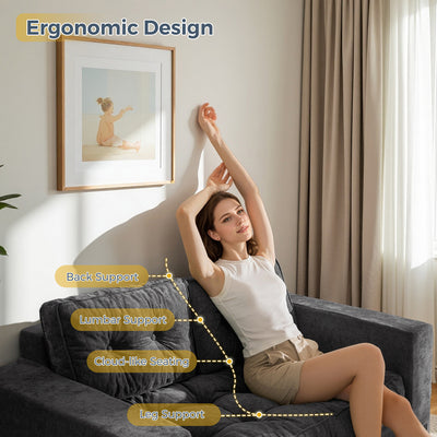 loveseat floor sofa#color_dark-grey