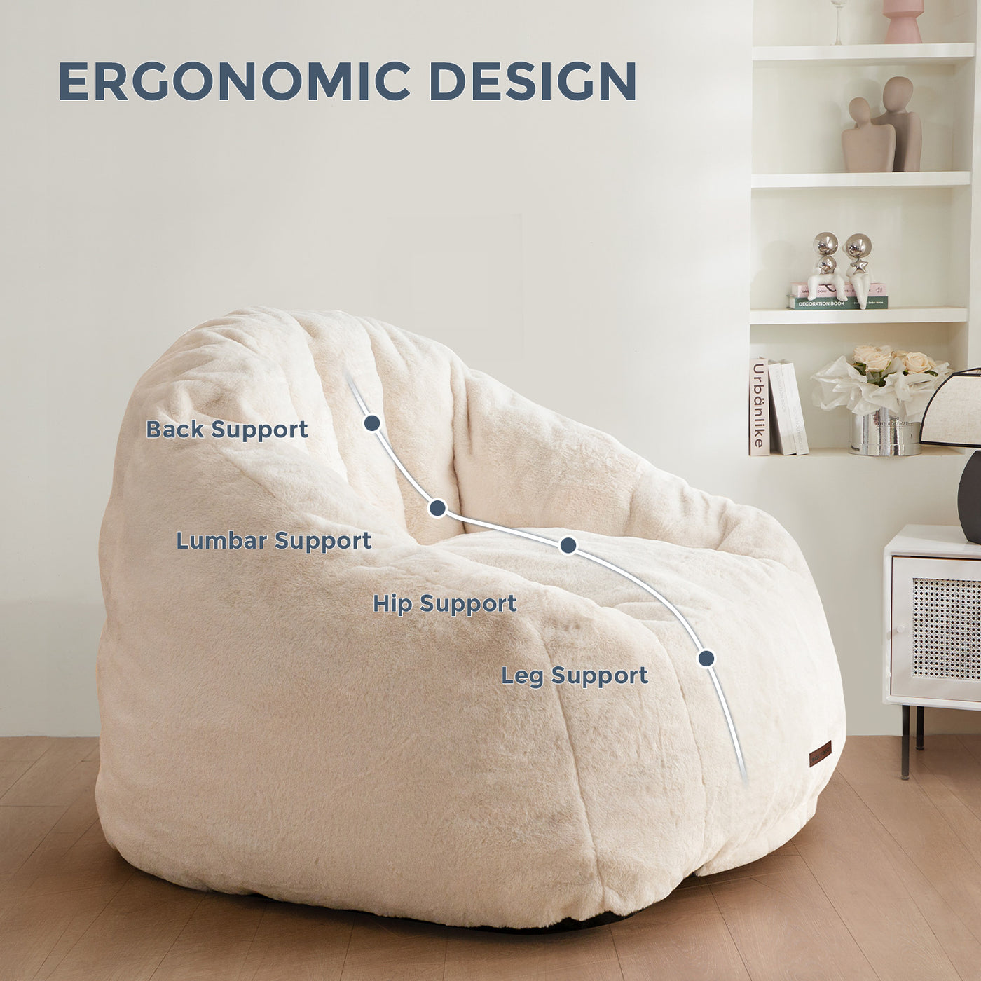 Bean bag chair#color_beige