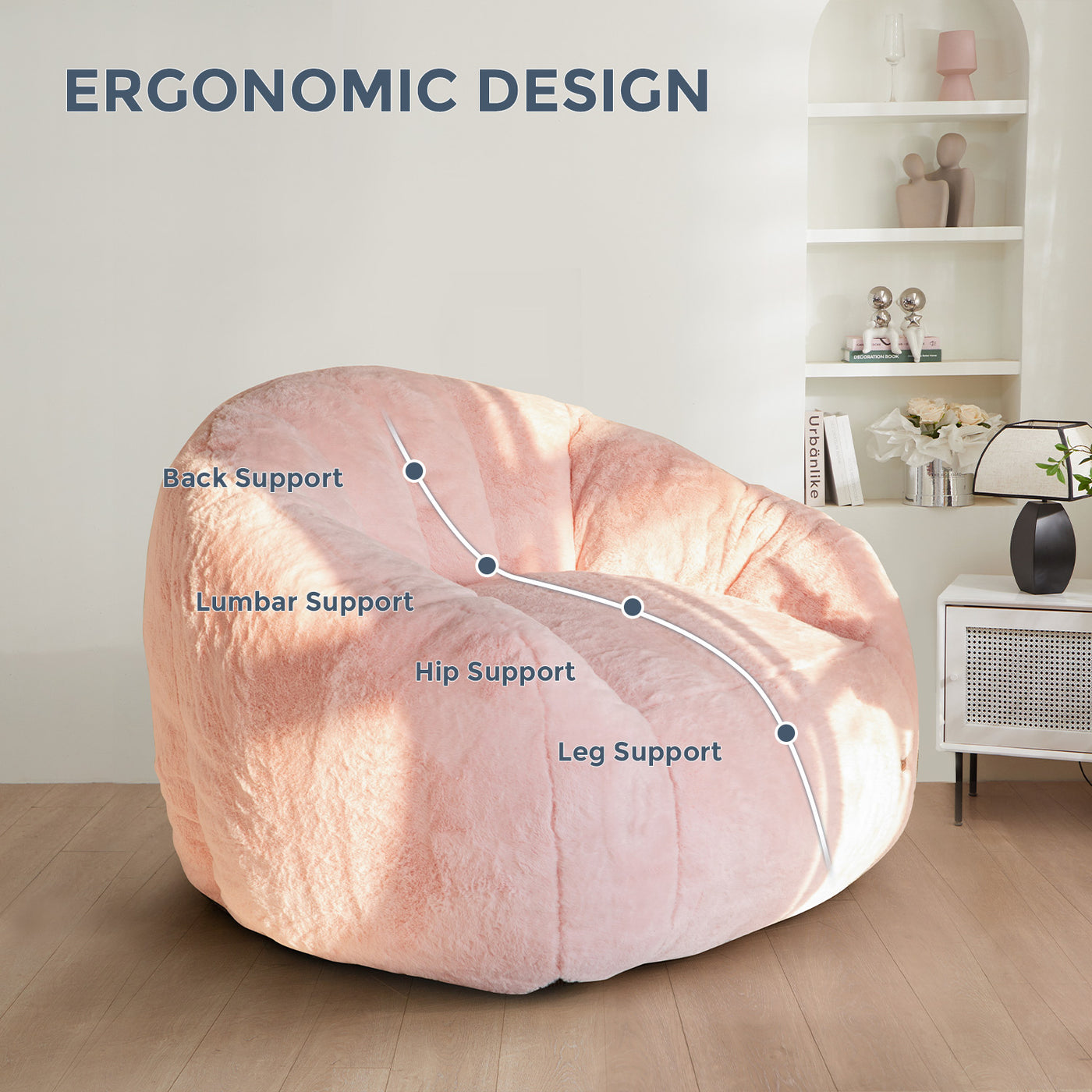 Bean bag chair#color_pink
