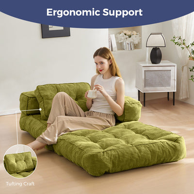bean bag sofa bed#color_green
