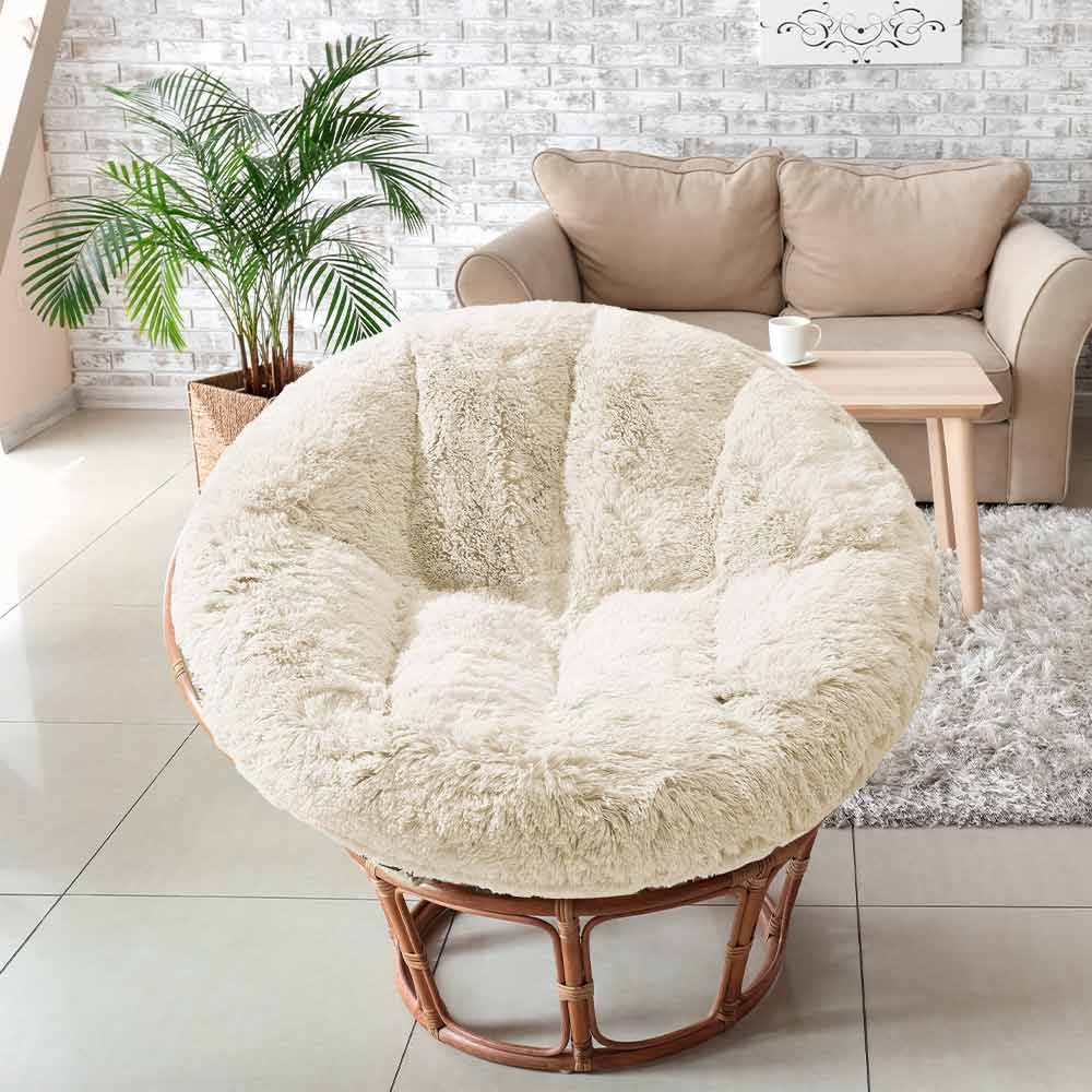 papasan cushion#color_white