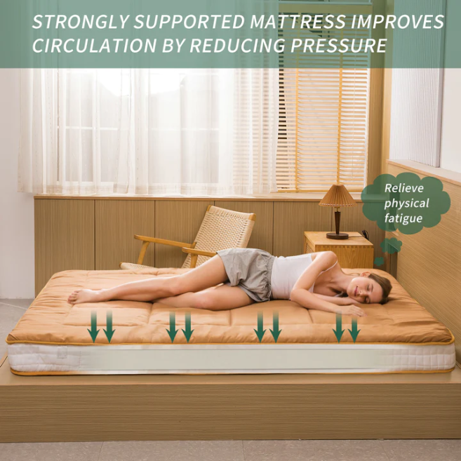 futon mattress#color_light-brown