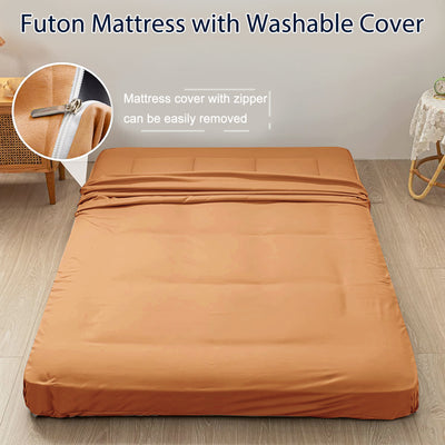 futon mattress#color_6inch-square-brown