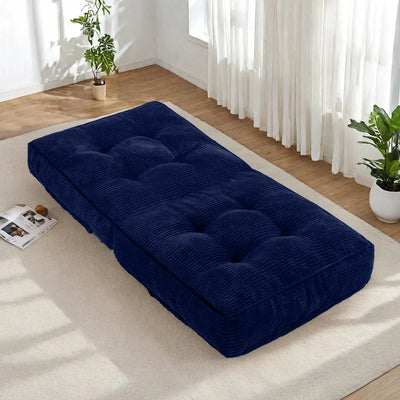 MAXYOYO Adjustable Floor Chair with Back Support, Gaming Chair Floor Meditation Chair, Navy