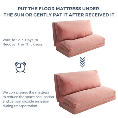 floor sofa bed#color_pink