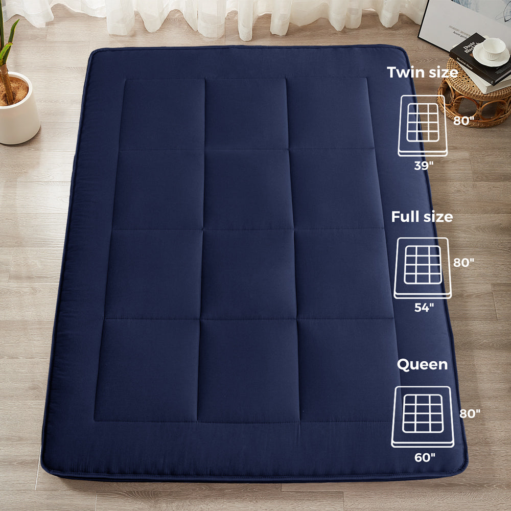 DreamLux Supreme 6" Pillow Top Futon Mattress, Navy