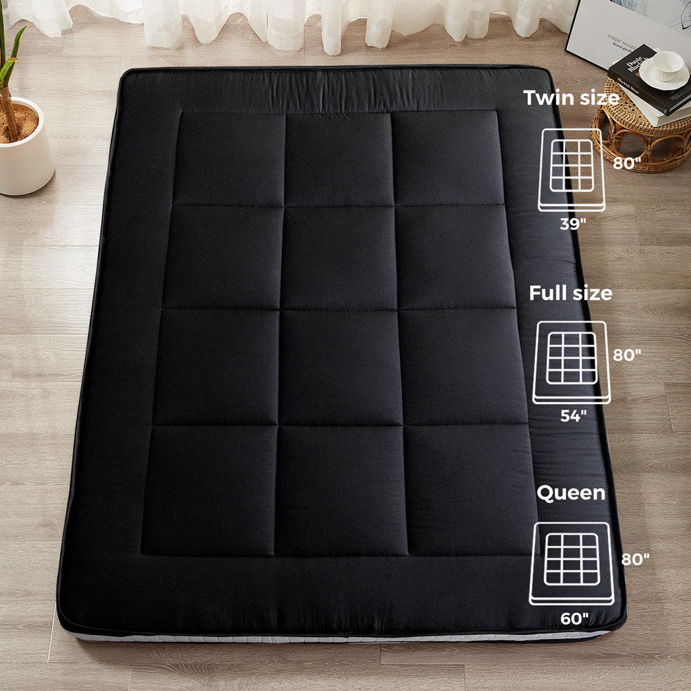 DreamLux Supreme 6" Pillow Top Futon Mattress, Black