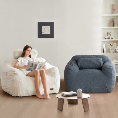 bean bag chair#color_beige