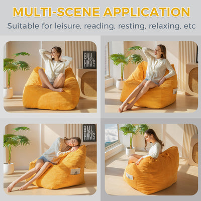 bean bag chair#color_orange
