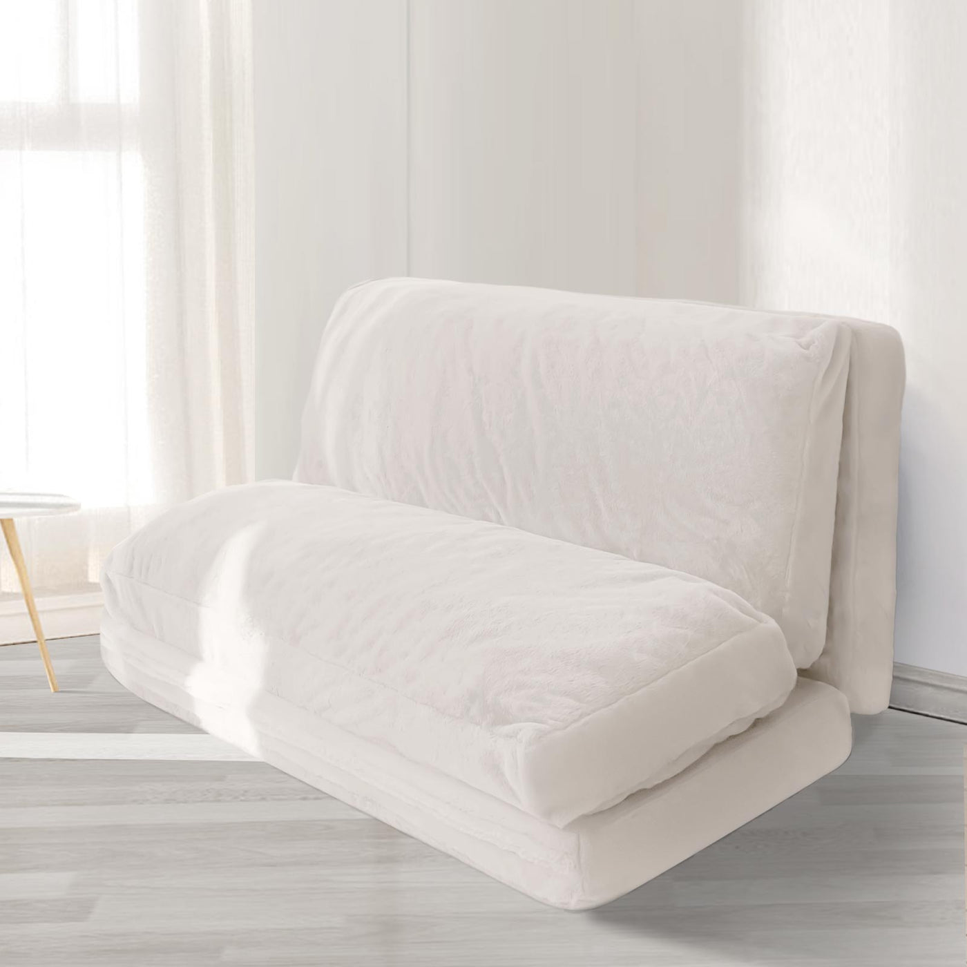 bean bag bed#color_cream-white