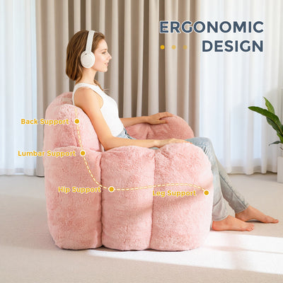 MAXYOYO Cloud Bean Bag Chair – Soft Floor Sofa for Adults, Single Floor Couch