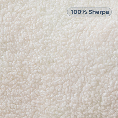 MAXYOYO Kids Bean Bag Chair, Sherpa Bean Bag Couch with Decorative Edges for children's room (White)