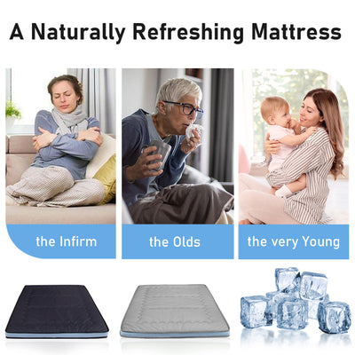MAXYOYO Cooling Roll Up Floor Futon Mattresses, Black