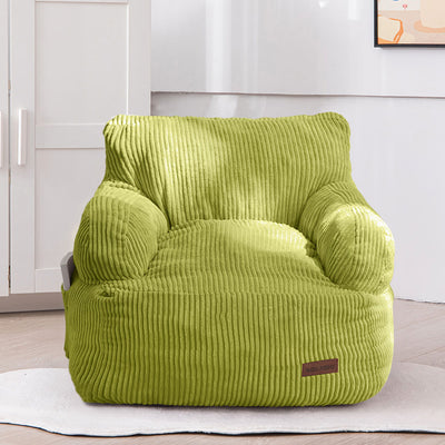 MAXYOYO Kids Bean Bag Chair, Stuffed Toddler Bean Bag Sofa with Filler Bean Bag Chair for Boys and Girls, Green