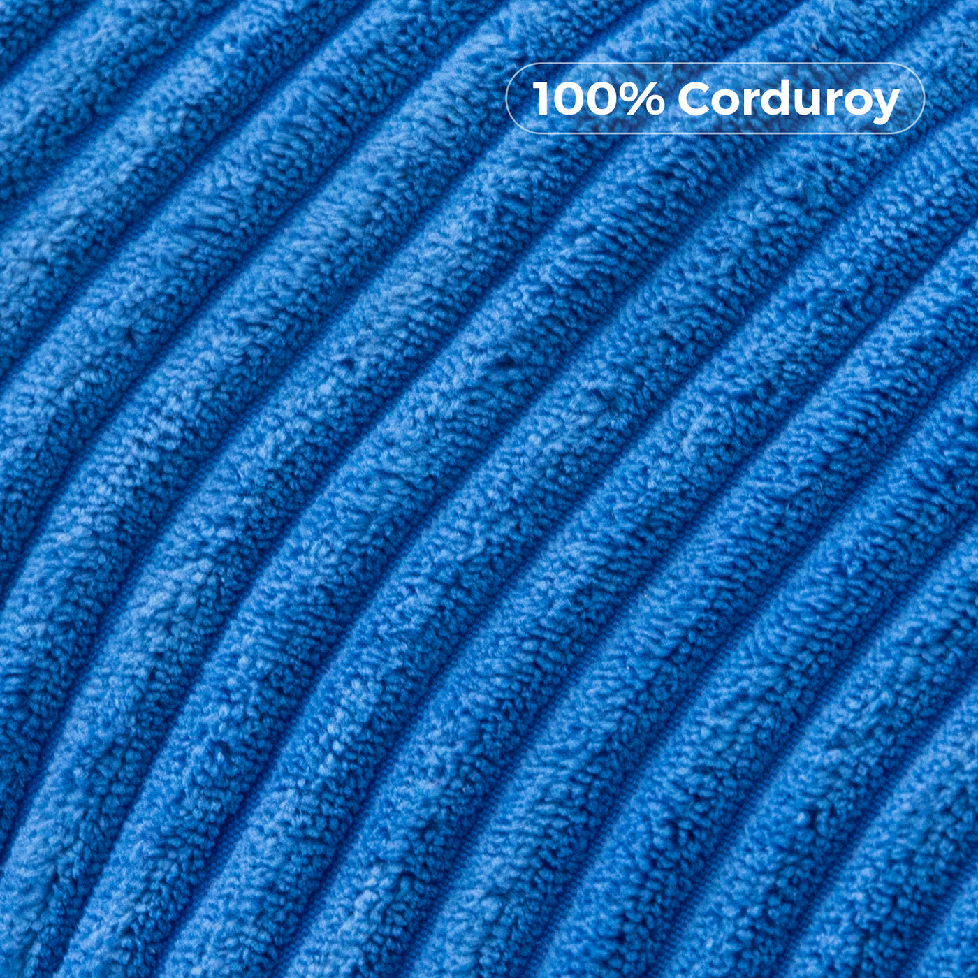 MAXYOYO Kids Bean Bag Chair, Corduroy Bean Bag Couch with Armrests for Children's Room (Blue)