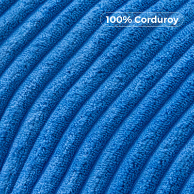 MAXYOYO Kids Bean Bag Chair, Corduroy Bean Bag Couch with Armrests for Children's Room (Blue)