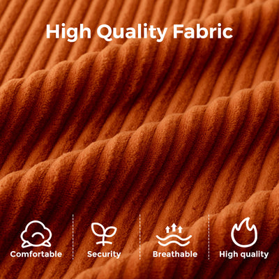 L Shaped Modular Sofa #color_orange