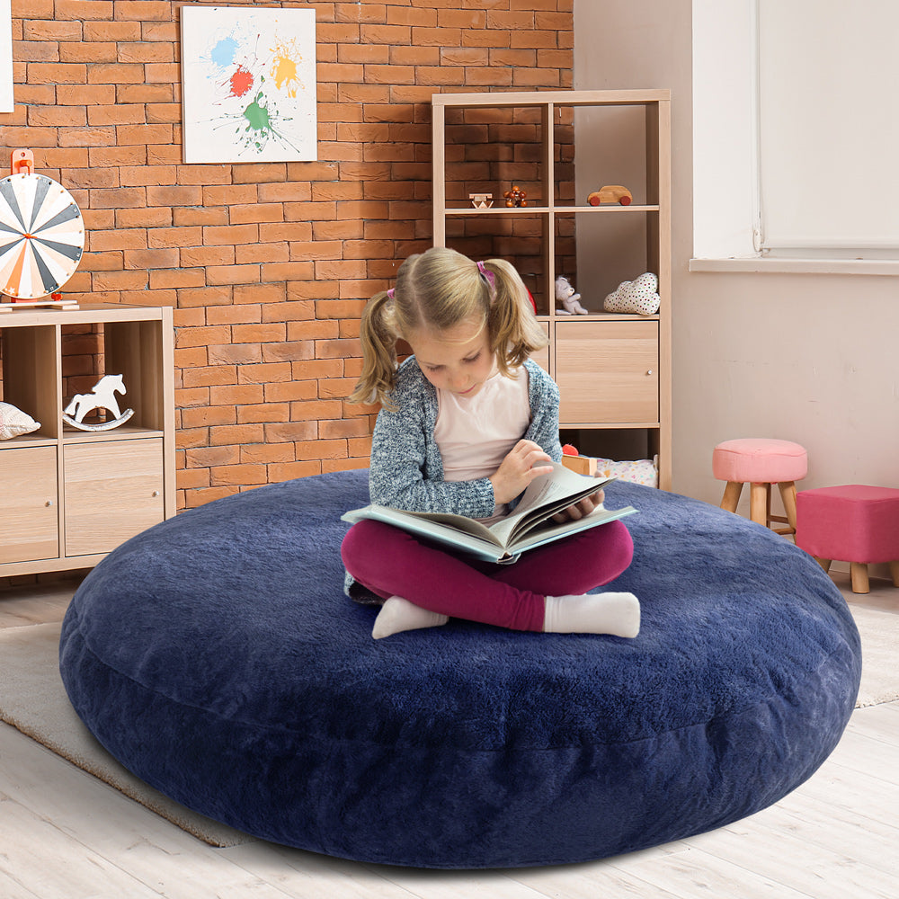 MAXYOYO Kids Bean Bag Chair to Bed Floor Cushion Blue Maxyoyo