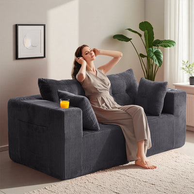 Modular Sectional Sofa Couch #color_grey