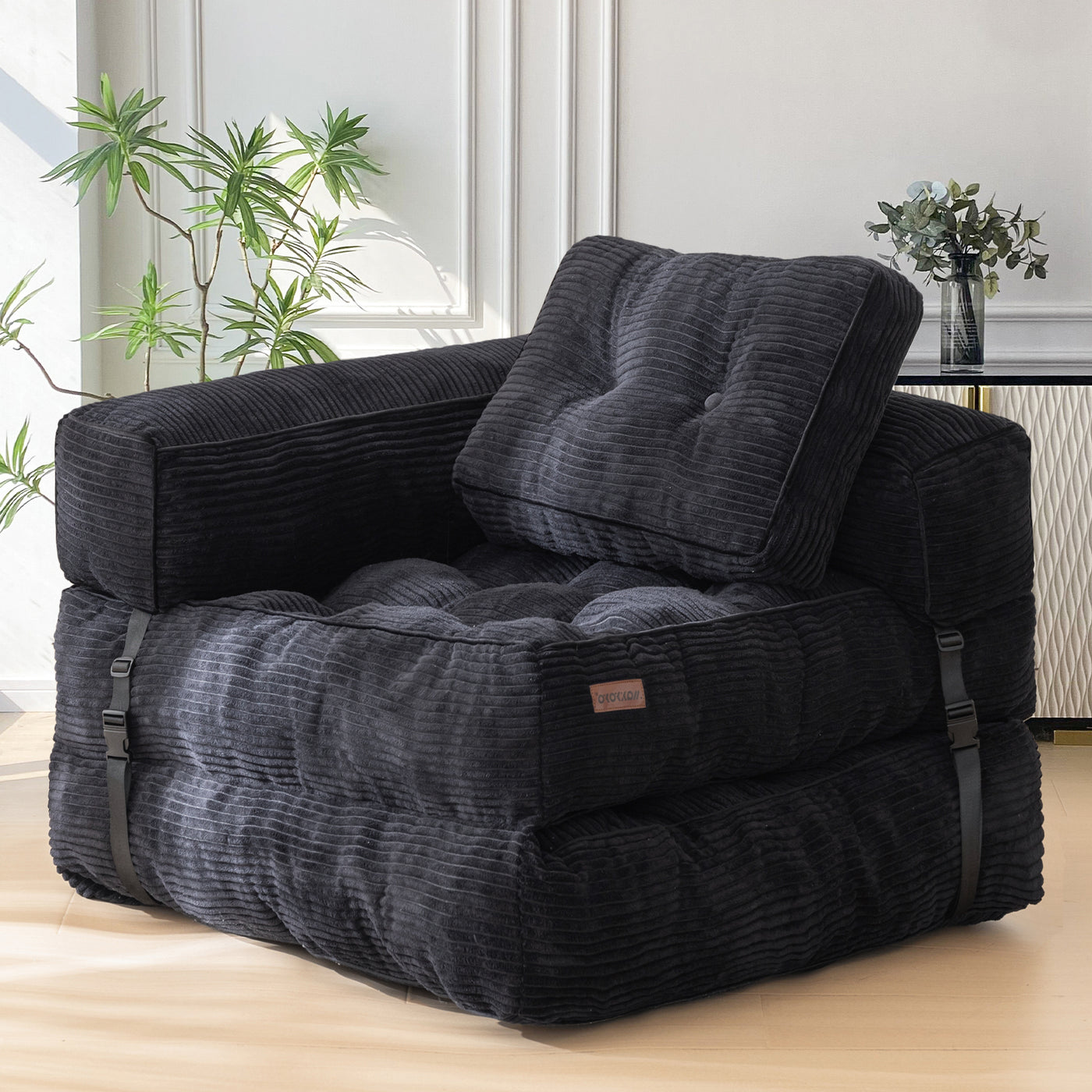 bean bag sofa bed#color_black
