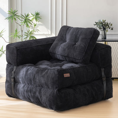 bean bag sofa bed#color_black