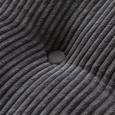 MAXYOYO L Shaped Sectional Sofa with Ottoman, Cloud Boneless Couch with Layered Cushion, Upholstered Modular Sofa with Tufting, Flexible Module Combination for Living Room, No Assembly, Dark Grey
