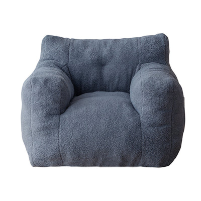 MAXYOYO Sherpa Bean Bag Chair, Boucle Tufted Bean Bag Sofa, Living Room Bean Bag Couch for Adults Kids, Dusty Blue